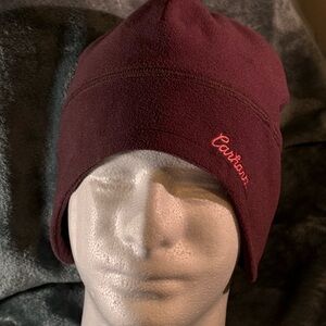 Carhartt Purple Fleece Beanie with ear coverage